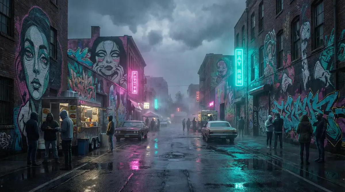 安娜华特的离奇命运 - 雨夜壁画街